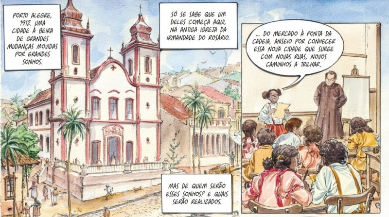 HQ Beco do Rosário é um trabalho da ilustradora Ana Luiza Koehler 