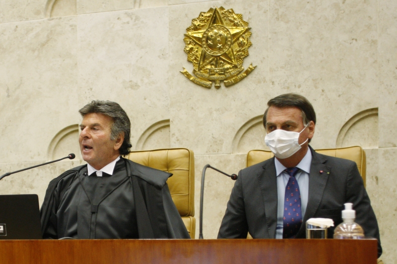 Ao lado do presidente Bolsonaro, Fux destacou a harmonia entre os Poderes e o respeito à Constituição