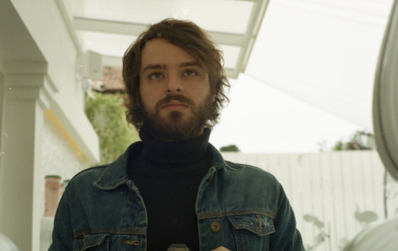 Diretor Bruno de Oliveira em Gramado em 2018, quando exibiu o curta Maçãs em fogo