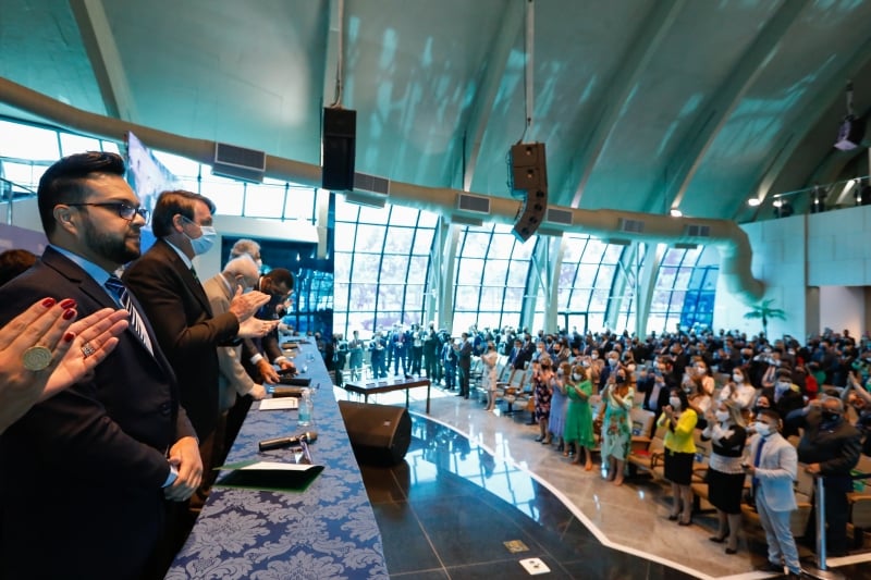 Presidente participou da abertura de uma convenção evangélica em Brasília no sábado