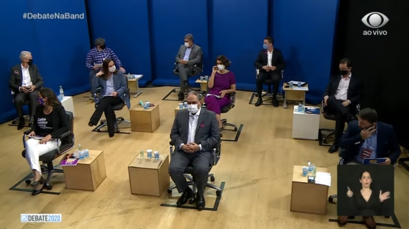 Candidatos à prefeitura de Porto Alegre no debate da Band TV