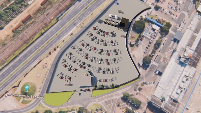 Evento, que antes acontecia no estacionamento 4 do aeroporto, agora fica próximo ao Laçador