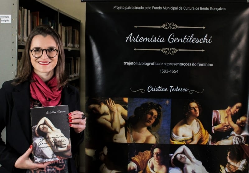 Cristine Tedesco foi à Itália pesquisar a vida e legado artístico de Artemisia Gentileschi