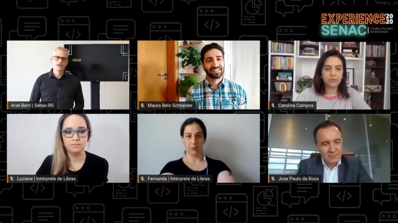Abertura do Experience Senac 2020 foi mediada pelo editor do GE Foto: YOUTUBE/REPRODUÇÃO/JC