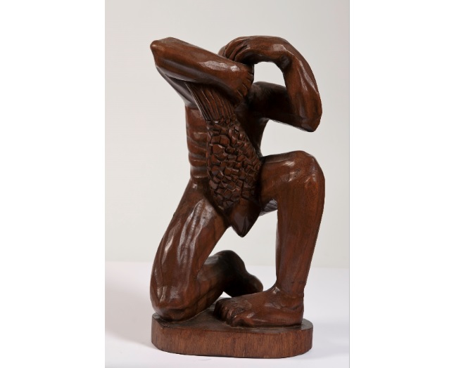 Escultura Banzo, de Jaci Santos, faz parte do Acervo do Margs