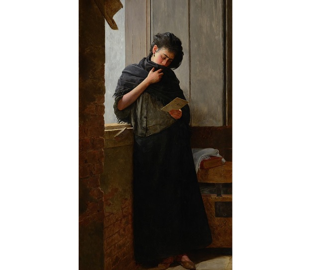 Saudade é uma das mais famosas obras do artista Almeida Júnior (1850-1899)