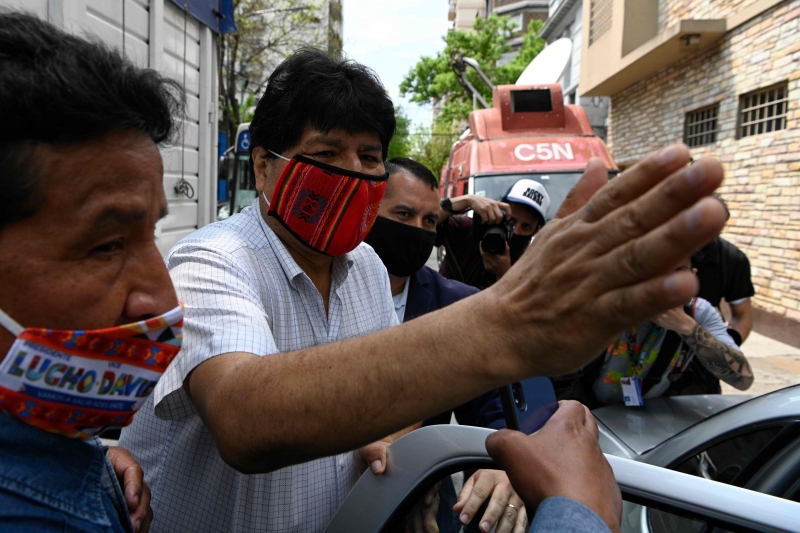 Ap&oacute;s ren&uacute;ncia, Evo passou a viver na Argentina, onde vive desde dezembro com status de refugiado