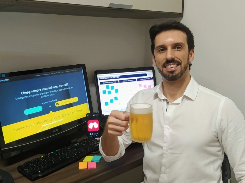 Eduardo, CEO da Chopp F&aacute;cil, diz que setembro apresentou melhora Foto: Eduardo Tarouco/Divulga&ccedil;&atilde;o/JC