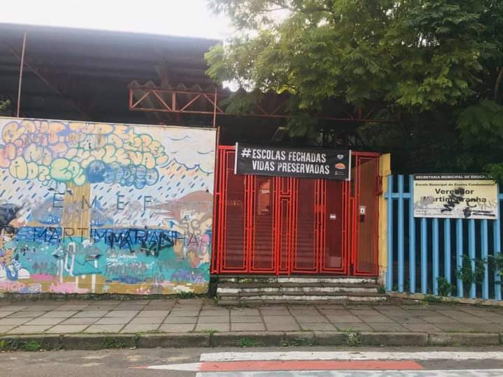 Escola Vereador Martim Aranha, no bairro Sant Tereza, é uma das que não abriu aos alunos