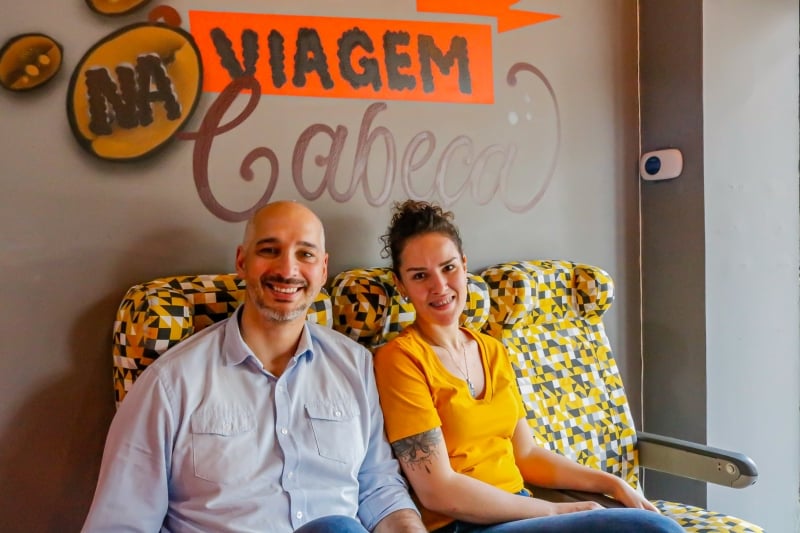 Leandro e Flavia Araujo são sócios da Grãos do Mundo  Foto: Ana Camargo/GrãosdoMundo/Divulgação/JC