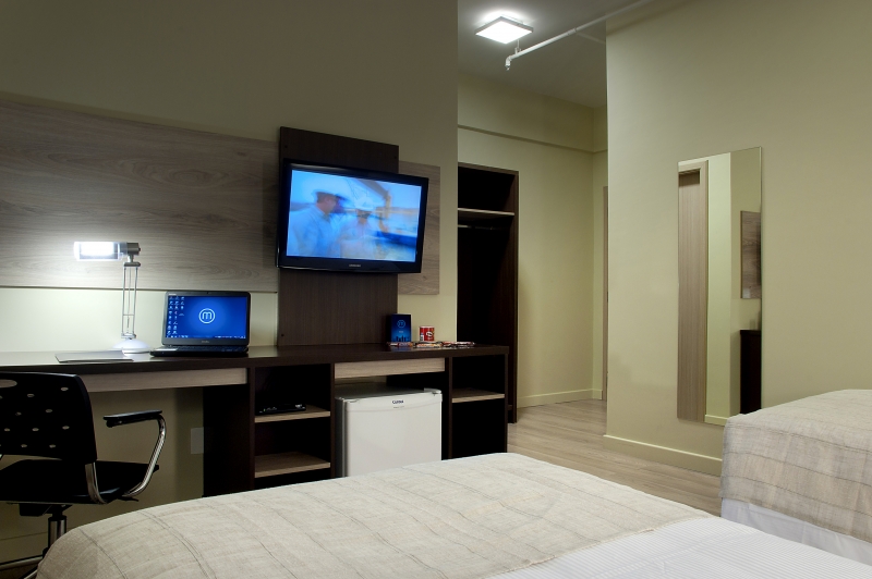 Quartos foram adaptados para dar condições de uso para trabalho