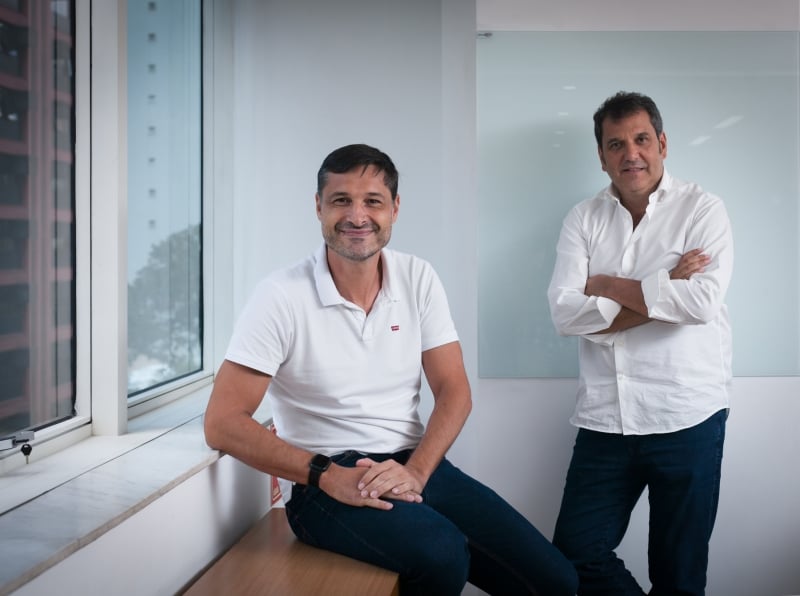 Marcio Flôres, líder de Corporate Venture, e Claudio Carrara, VP e fundador da Meta