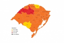 Rio Grande do Sul tem três regiões em bandeira vermelha no mapa da 27ª rodada