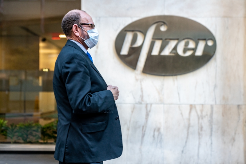 Lucro líquido da Pfizer no primeiro trimestre de 2021 foi de US$ 4,877 bilhões 