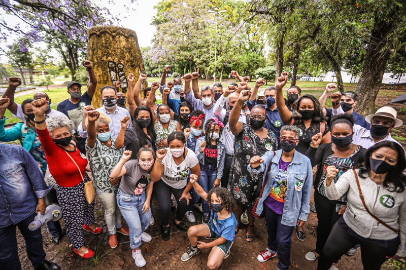 Candidato participou de ato na Praça Brigadeiro Sampaio