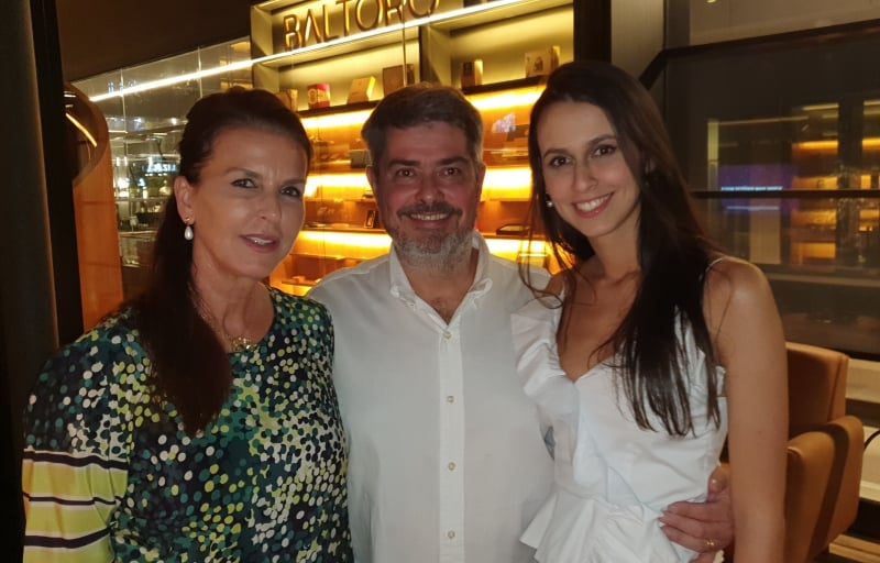 Cleci Martins e Paulo Scharlau com a filha Julia Scharlau