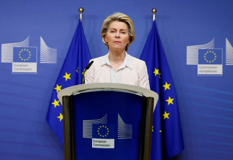 Presidente da Comissão Europeia, Ursula Von der Leyen, assinou nota conjunta com Johnson