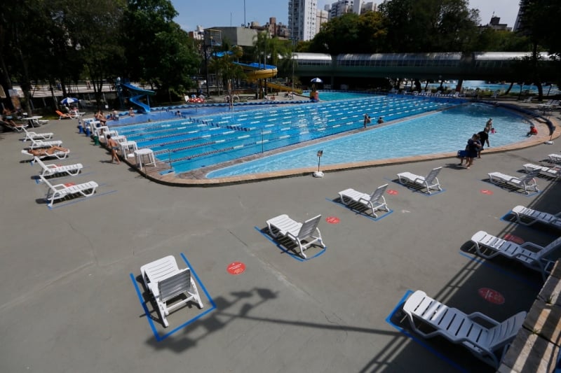 Fachada do prédio da piscina da sede União Petrópole passou por  revitalização - Grêmio Náutico União