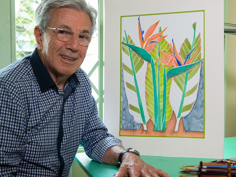 O artista plástico José Carlos Moura 