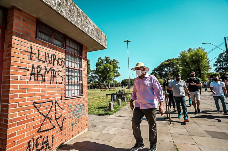 Prefeito Sebastião Melo visita a Orla do Guaíba