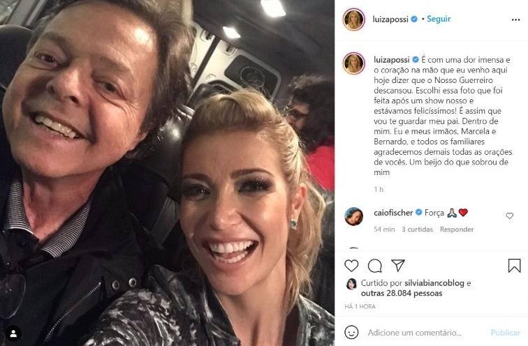 Anúncio da morte foi feito pela filha dele com Zizi Possi, Luiza Possi, nas redes sociais