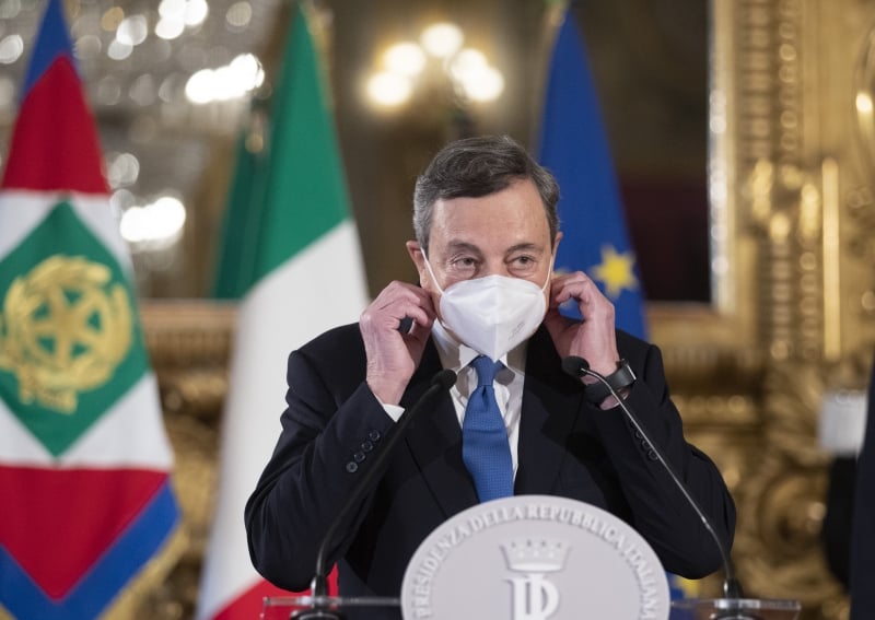 Draghi deverá constatar se conta com a maioria no Parlamento, uma tarefa indicada como difícil