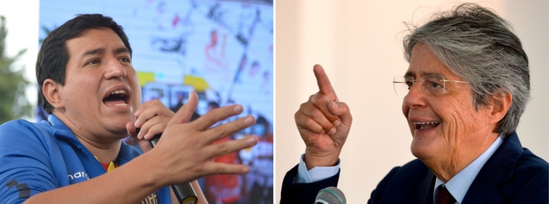 Andrés Arauz e Guillemo Lasso são os principais candidatos à presidência do Equador