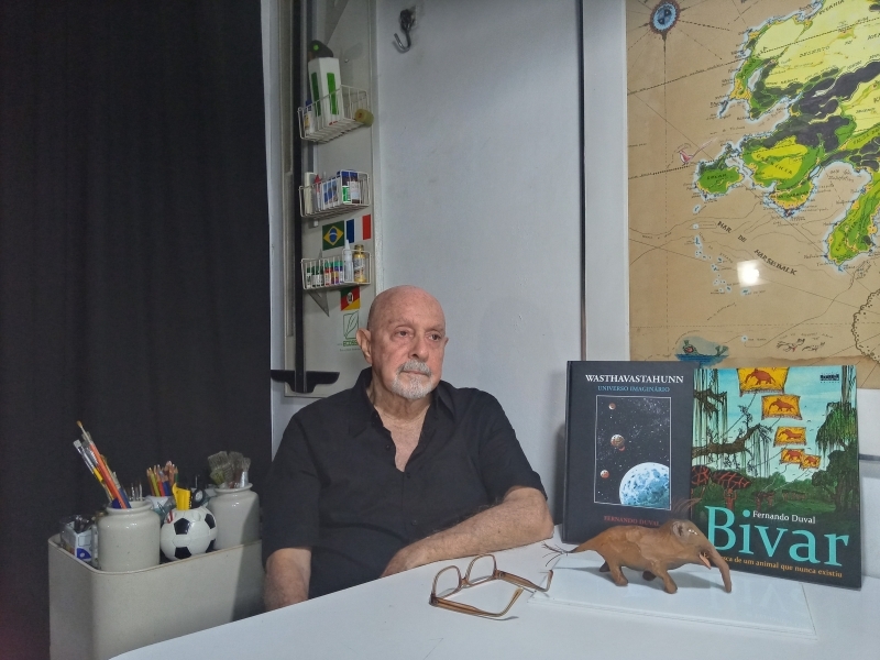 Pintor de 83 anos inaugurou o Wasthavastahunn há quase 60 anos