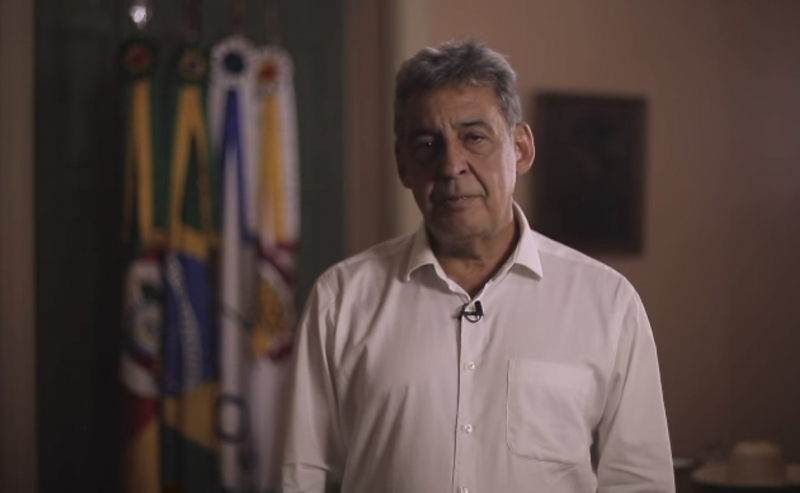 'Manifesto minha discordância do senhor governador, que fechou a cidade', afirmou Melo, em vídeo