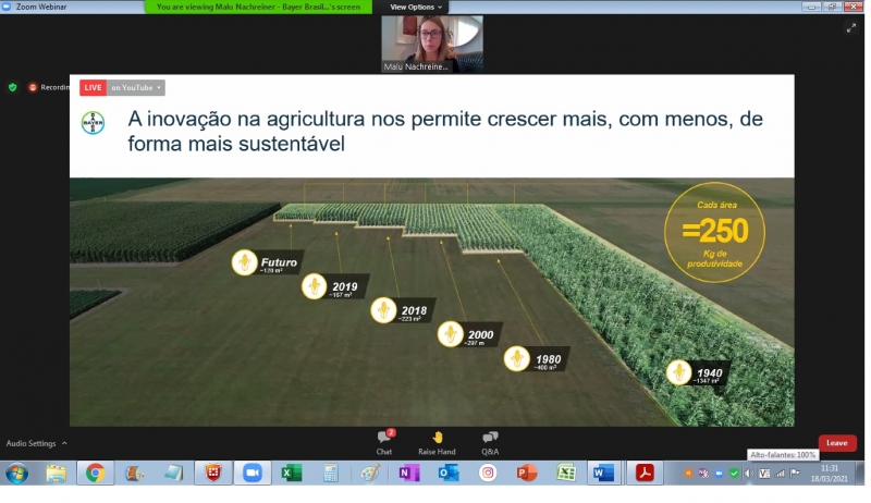 Malu Nachreiner falou de sustentabilidade no agronegócio em reunião da Câmara de Comércio Brasil-Alemanha