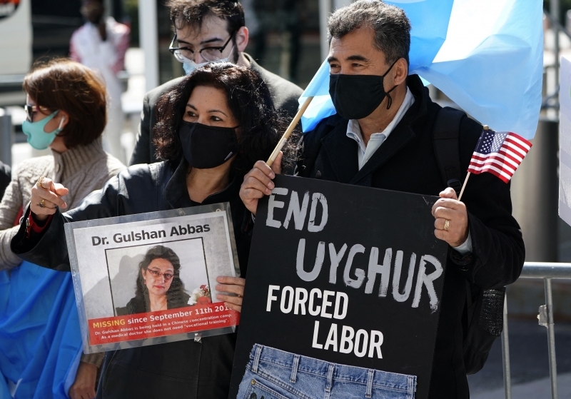 Nesta segunda-feira, Nova York teve protestos pela liberdade do povo uigure