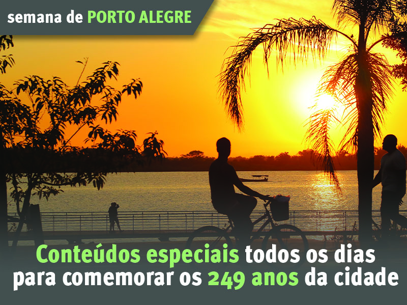 Orla do Guaíba será tema de um conteúdo comemorativo do JC na Semana de Porto Alegre