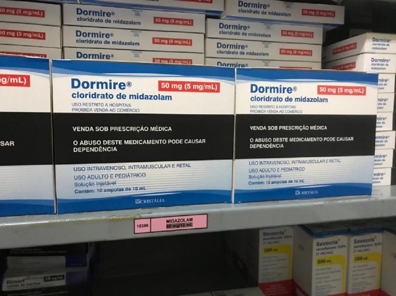 Medicamento Midazolan é fundamental para uso em pacientes que necessitam uso da ventilação mecânica