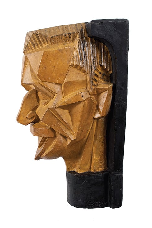 Máscara cubista  Borges de Medeiros