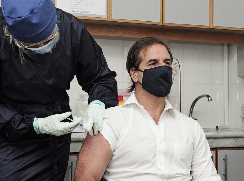 No dia 29 de março, La Calle Pou recebeu a primeira dose da vacina contra a Covid-19