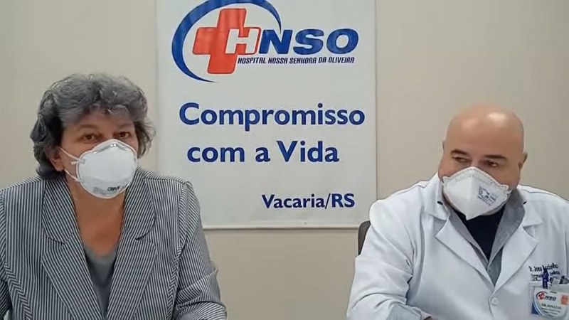 Em vídeo, representantes do Hospital Nossa Senhora da Oliveira pedem o envio de anestésicos