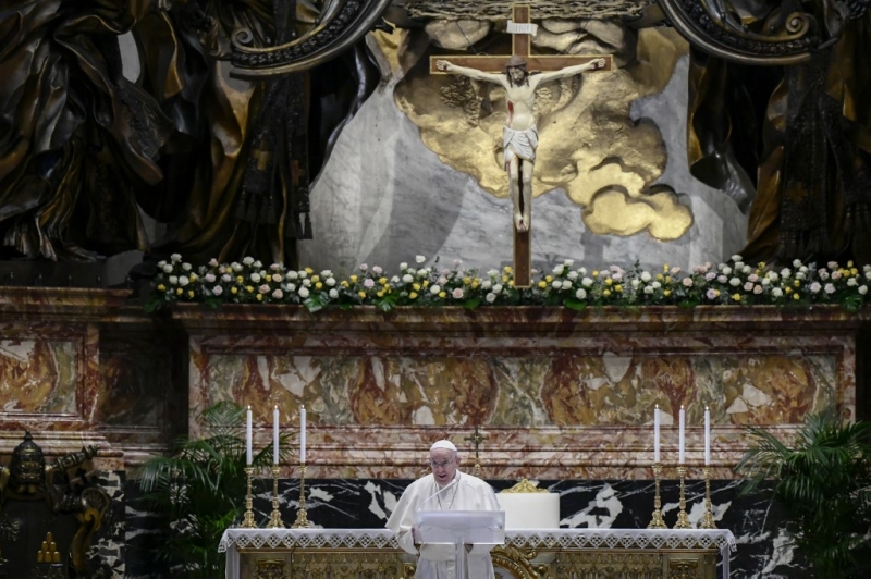 Este foi o segundo ano seguido em que as celebrações de Páscoa do Vaticano ficaram esvaziadas