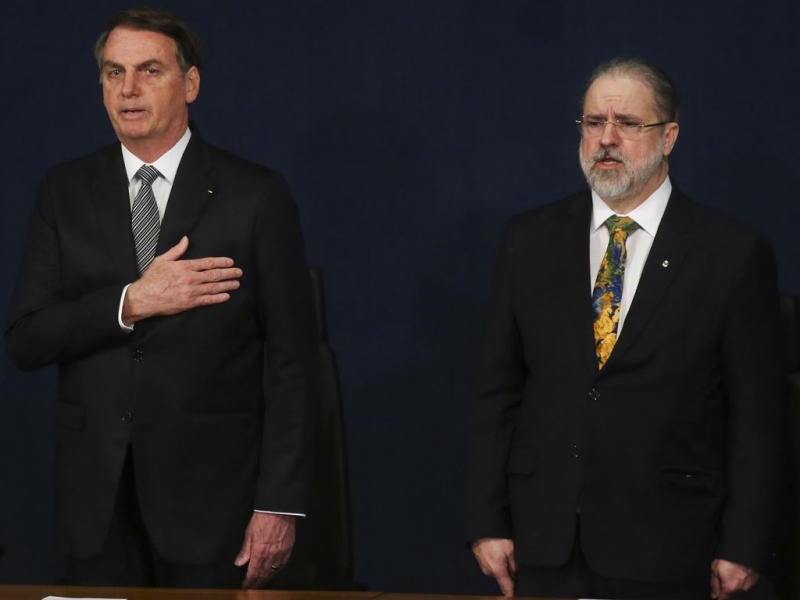  Augusto Aras, não viu crime do presidente Jair Bolsonaro no diálogo mantido com o senador Jorge Kajuru 