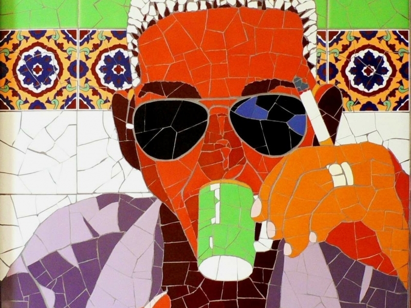Exposição 'Pop-Mosaïque', do artista alegretense, traz 13 mosaicos como este de Cartola