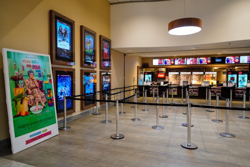 Cinema e demais operações do shopping seguem rigorosamente os protocolos de saúde