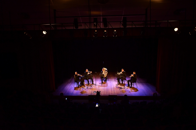 Quinteto de Metais da Orquestra de Sopros da cidade participou de live do 'Encontros de gentileza'