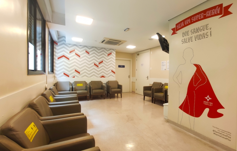 O Banco de Sangue da Santa Casa atende a necessidade dos seus nove hospitais