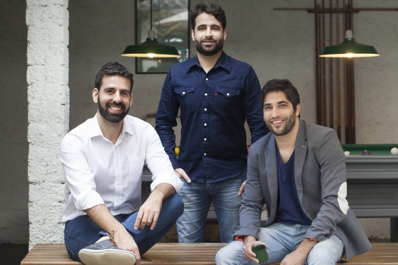 Fundadores da Play Delivery: Marcos Knewitz, André Menda e Edu Kautz