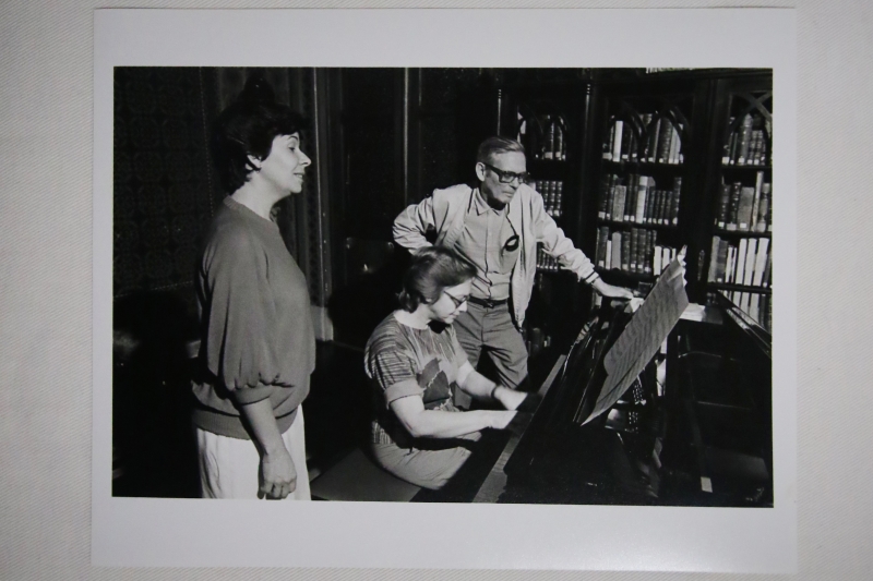 Gravação do LP Colóquio, primeiro registro fonográfico de obras do compositor