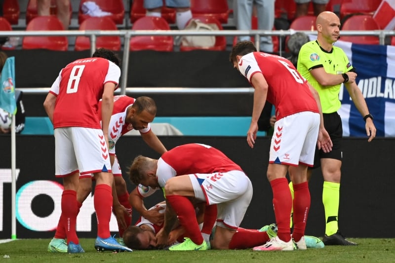 Jogador teve um mal súbito na partida de estreia da Eurocopa, em 12 de junho