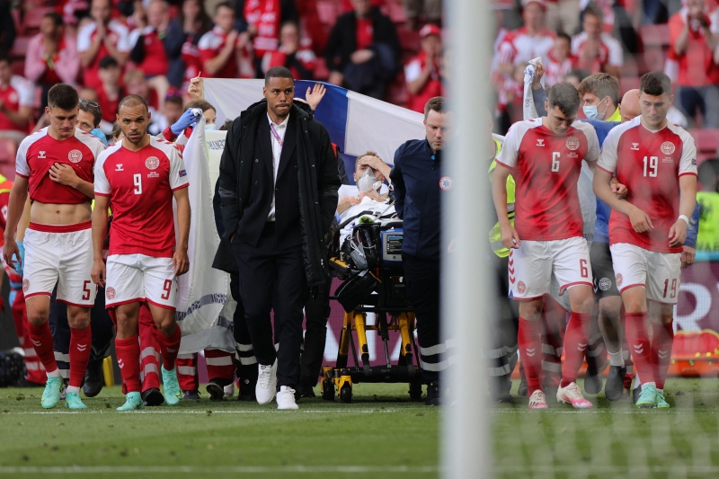 Principal jogador da Dinamarca, Eriksen sofreu uma mau-súbito durante a partida contra a Finlândia