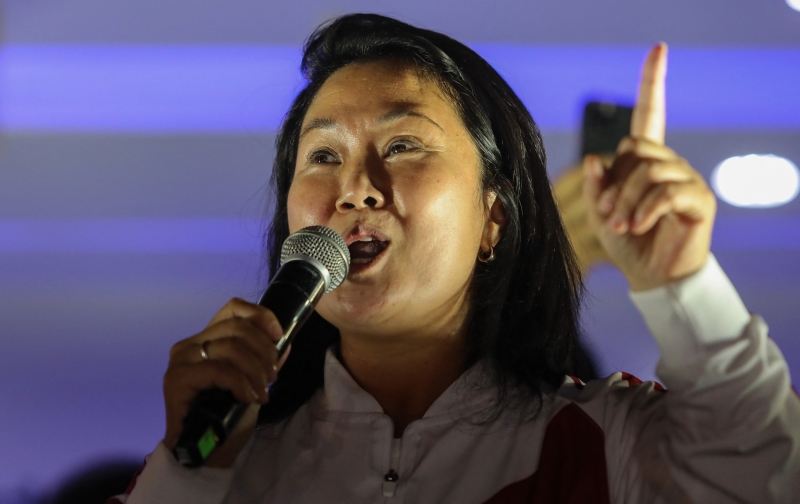 'Reconhecerei os resultados porque é o que manda a lei', disse Keiko