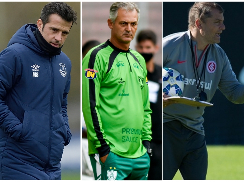 Técnico português Marco Silva, Lisca e Diego Aguirre