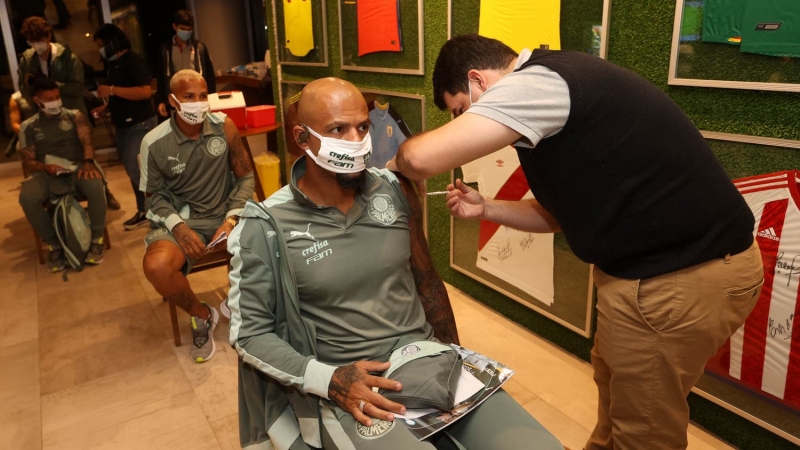 Equipe foi a terceira do Brasil a aceitar imunização oferecida pela Conmebol