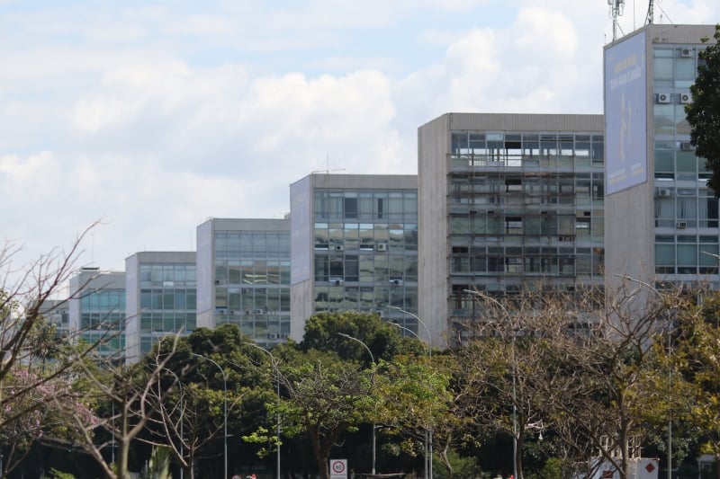 Esplanada dos Ministérios do governo federal em Brasília